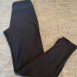 Jumpsuits | Lularoe Black Leggings Os 